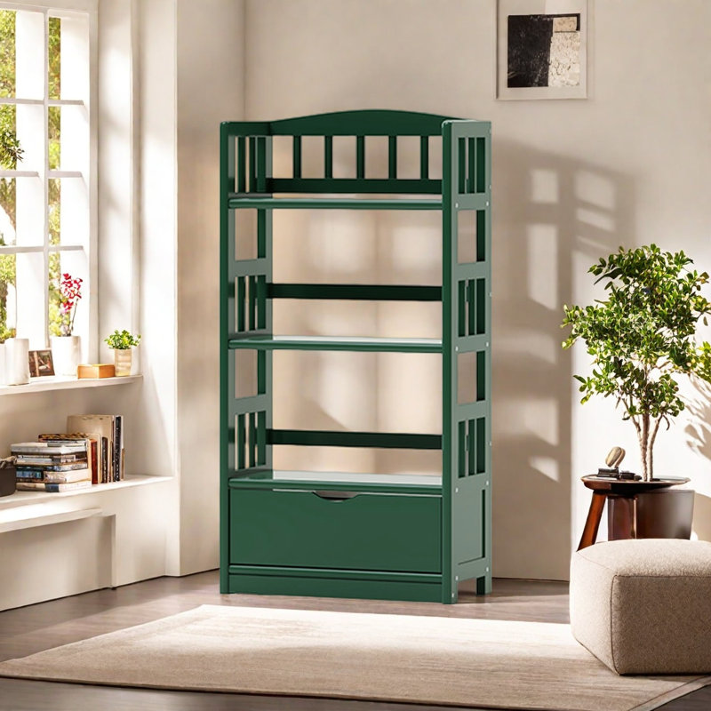 Bibliothèque pratique et de haute qualité, Vert, (3 tablettes) H 46,2 po x l 23,6 po x P 11,2 po