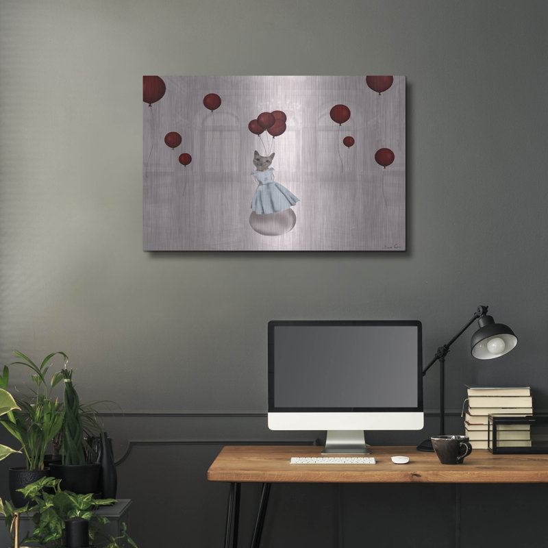 "Ball avec des ballons" par Daniela Nocito, H 24 po x l 36 po
