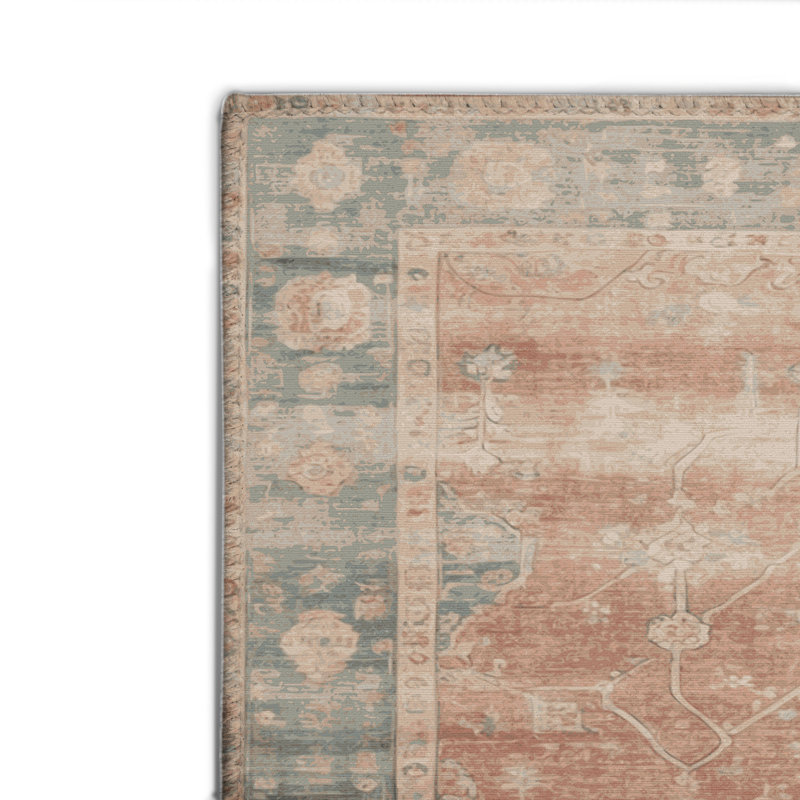 Tapis intérieur et extérieur brun Overdyed, Rectangulaire 2 pi x 3 pi