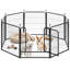 Parc pour chien d'intérieur, clôture pour chien 8 panneaux 32 po, parc pour chiots, enclos pour lapin, cage portative pour maison / véhicule récréatif / camping / jardin