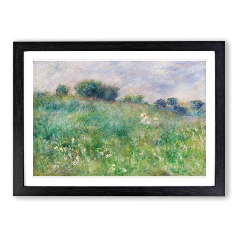 Meadow by Pierre-Auguste Renoir - Framed Print, 48cm H x 65cm W x 2cm D, Black Framed