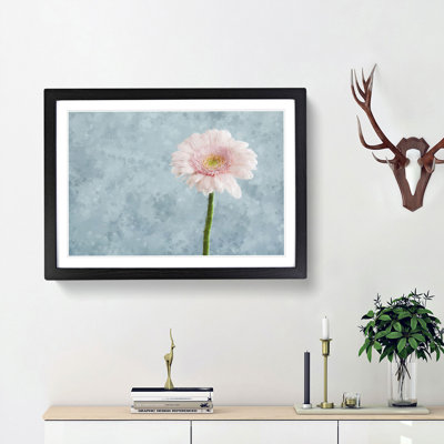Lone Pink Gerbera - Picture Frame Graphic Art Print