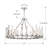 Charlierae 8 - Light Dimmable Wagon Wheel Chandelier