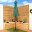 2.7M Aluminium Garden Patio Sun Shade Parasol With Crank Handle In-129830247
