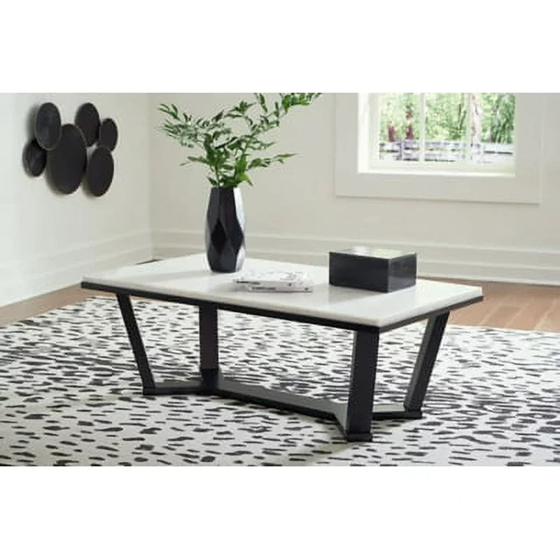 Table basse à tréteaux