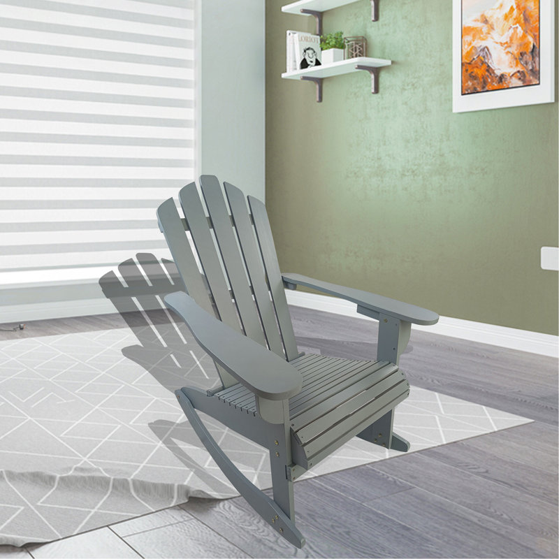 Chaise Adirondack inclinable en bois