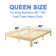 Amylia 14'' Heavy Duty Bamboo iron Platform Bed Frame No Box Spring Required