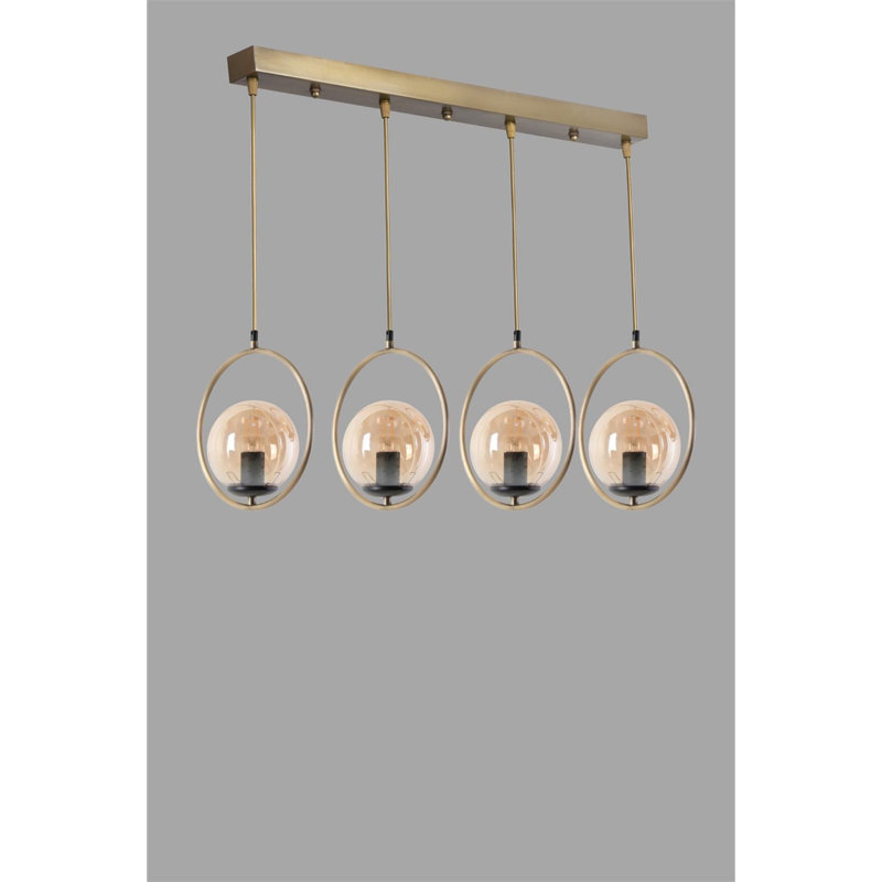 Dartmouth 4 - Light Copper Kitchen Island Pendant