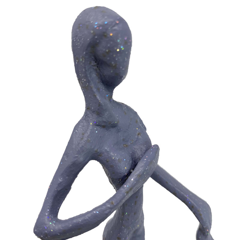 MARRIAGE PROPOSAL Iron Figurine 17cm, Grey Shimmer