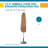 DUCKCOVERS Essential All-Weather Outdoor Umbrella Cover