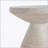 Indoor/Outdoor Lightweight Concrete Side Table with Elegant Travertine Finish for Versatile Use and Durability