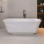 Baignoire de trempage autoportante en acrylique 67 po