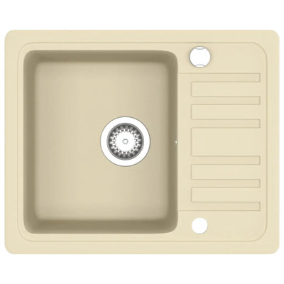 Jimena Zipcode Design 460 mm W Single Bowl Stone Flush Kitchen Sink