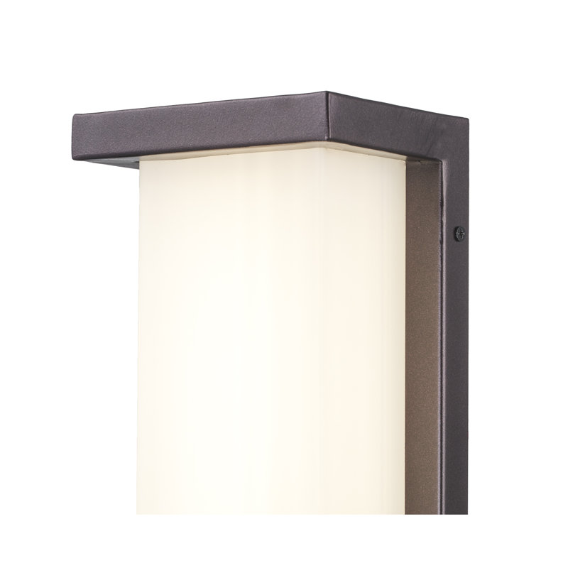 Applique murale d'extérieur Led Fairbank, H 10 po x l 6 po x P 4 po, Bronze