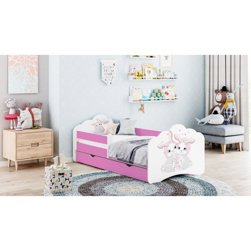 Courtois Cabin Bed Themed Beds, 56.5 x 70 x 140cm, Pink