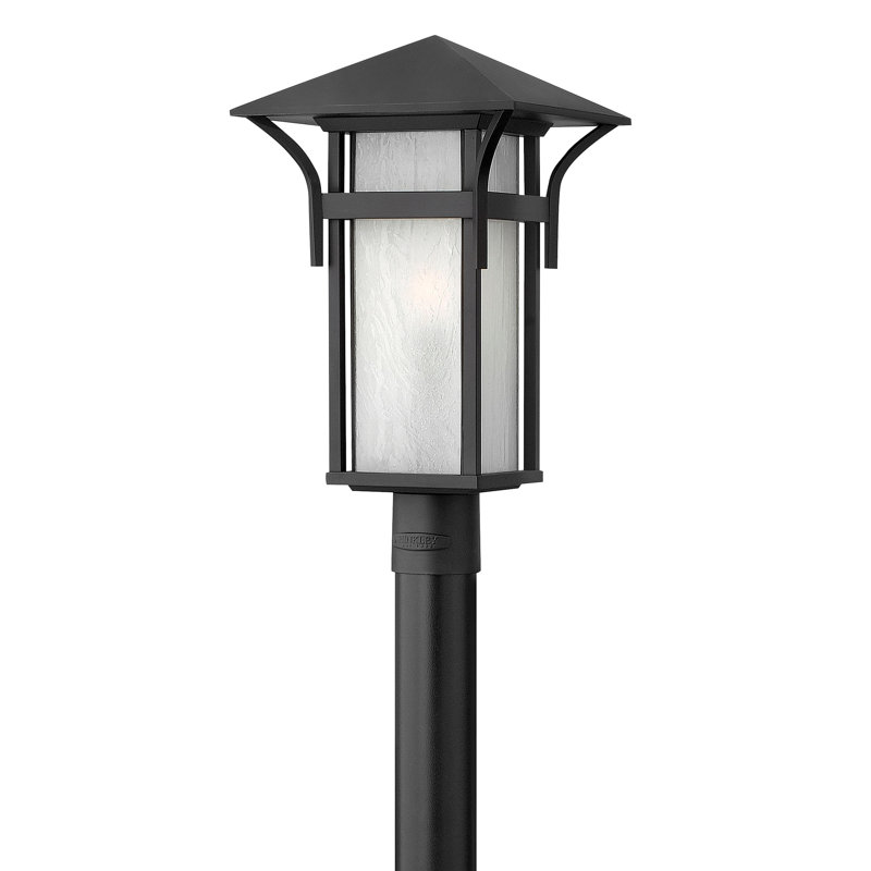 Tête de lanterne d'extérieur 1 lumière Harbor, Noir satiné, Incandescent