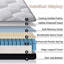 Matelas hybride 12 po dans une boîte, ressorts ensachés individuels, matelas à fermeté moyenne, mousse à mémoire de forme-938930608