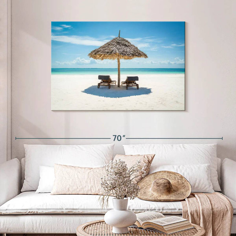 Chaises longues et parasols Gillard, H 30 po x l 45 po