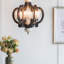 Lustre rustique en bois (ampoules non incluses)-1229598698-1229598699