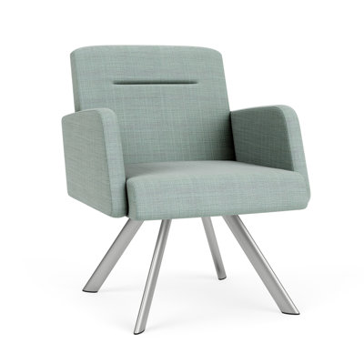Chaise d'invité pivotante en acier Willow