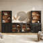 Ensemble de meuble télé 6 pièces Hrima Series 1A2G, ébène-332863850