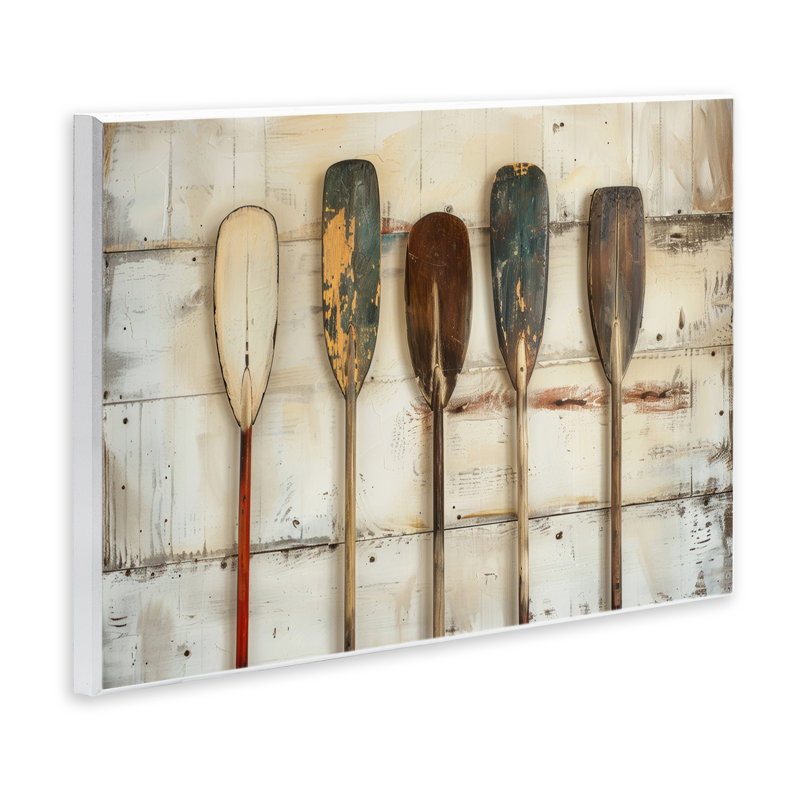  "Rustic Oar", impression sur plaque murale par Arlington Prints, H 10 po x l 15 po