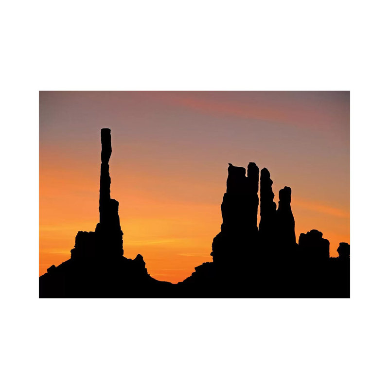Totem Pole Sunrise by Brian Wolf - Wrapped Canvas Print