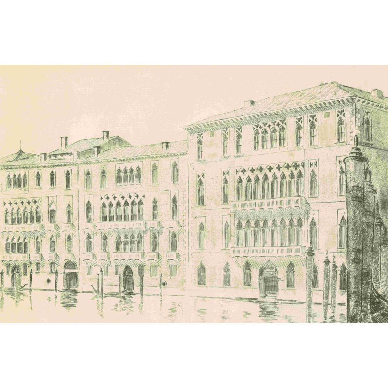 Photographie de Venise gravée par Wild Apple, H 8 po x l 12 po, Toile encadrée érable sans passe-partout