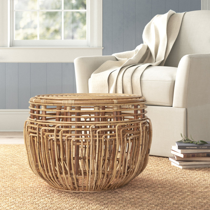 Manda 23.6" Wide Round Standard Ottoman