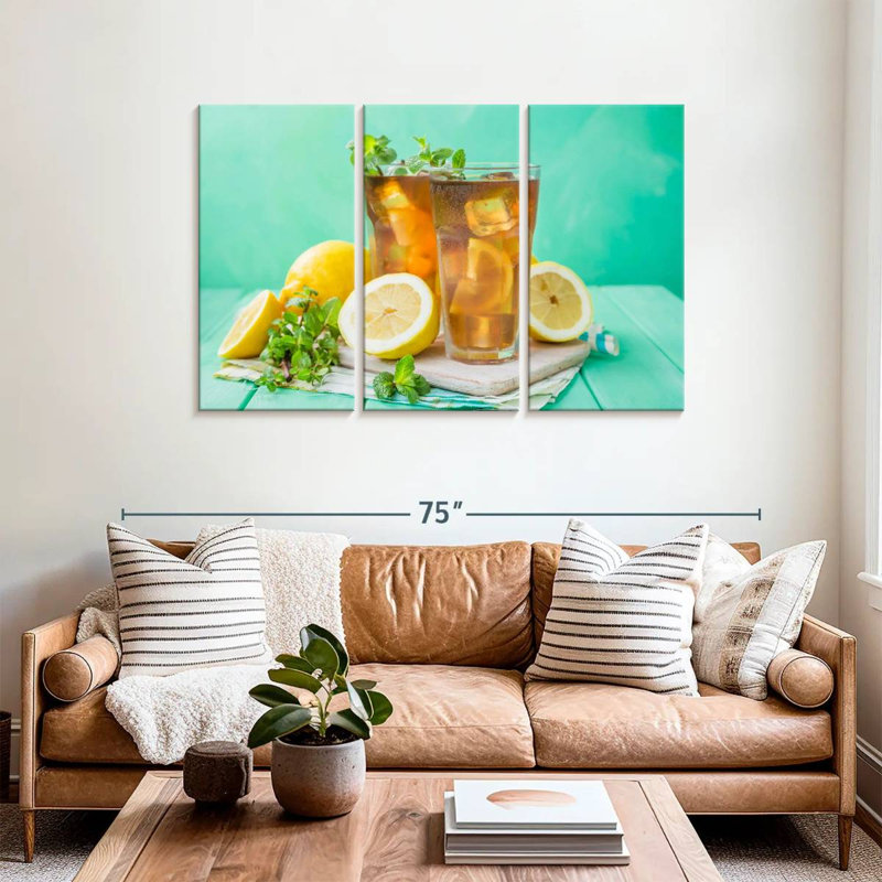 Yarlin Lemon Iced Tea, 36" H x 57" W