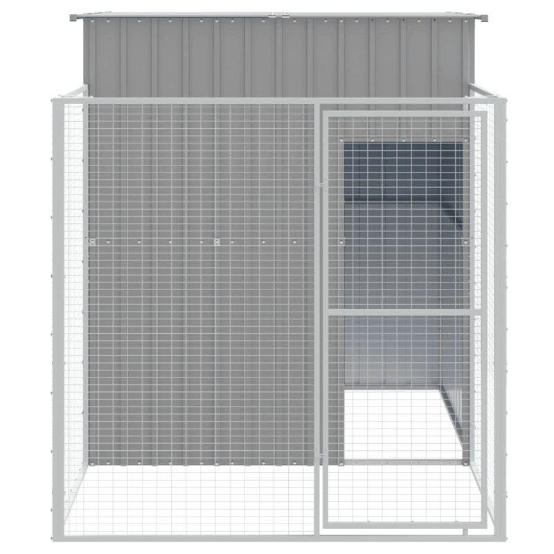 Niche pour chien Drayson, Gris clair, H 43,3 po x l 43,3 po x P 159,4 po