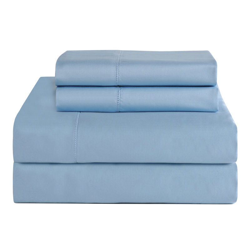 Sateen - Set of 2, King, Blue