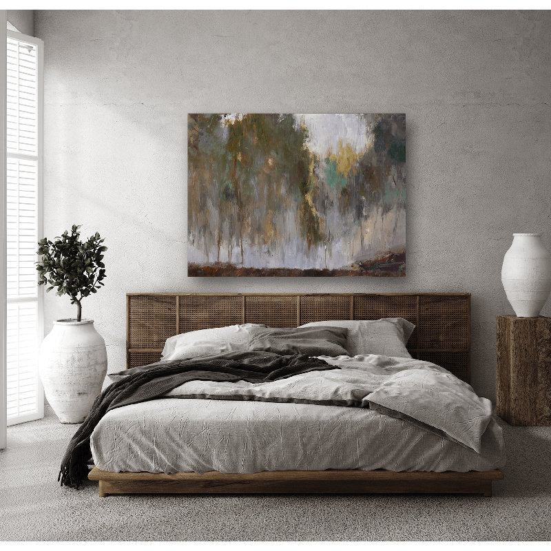 Mist In The Forest Nala Print by John Beard, 36" H x 48" W x 1.5" D, Wrapped Canvas