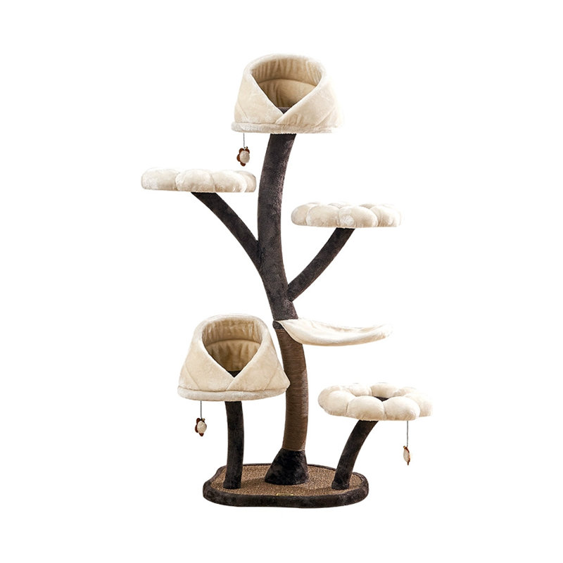 6 Tiers Cat Tree with Condons,Perch,Scratching Posts