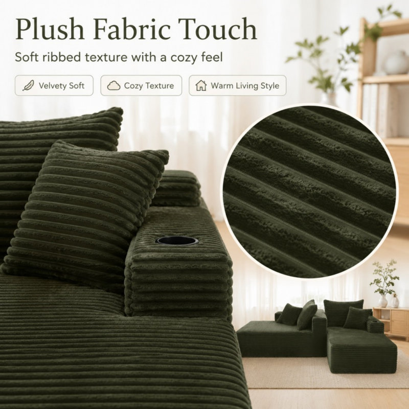 76"Cloud Sectional Couch