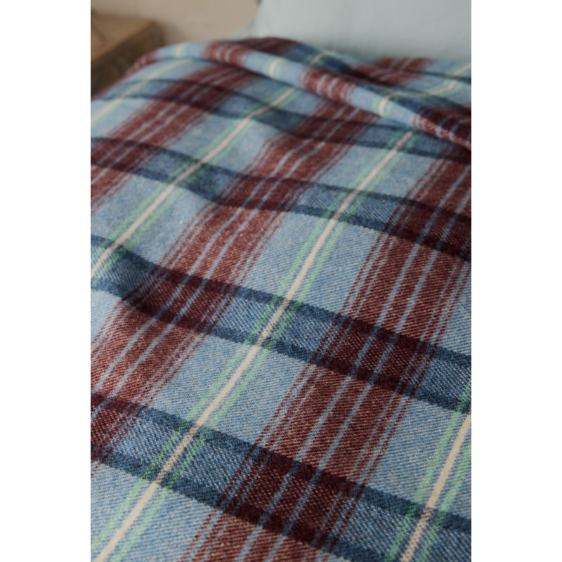 Couverture en laine lavable Chalet, Lit simple, Baie