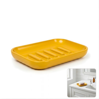 Hardware Soap Dish – Solid Aluminum Bathroom Soap Holder, Matte Finish, 1-Count