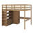 Huegel Full Size Loft Bed With Built-In Wardrobe, Desk And Drawers-1329557443