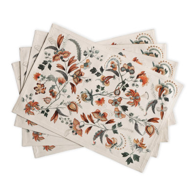 Maison d'Hermine Dalida 100% Cotton Placemats Set 4 - 13" x 19"