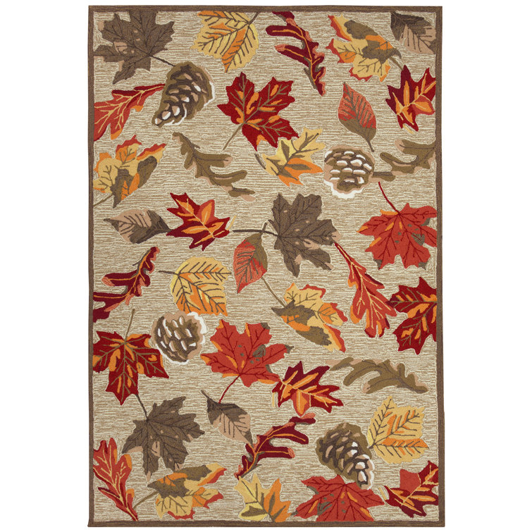 Conswella Hand Tufted Floral Indoor / Outdoor Rug