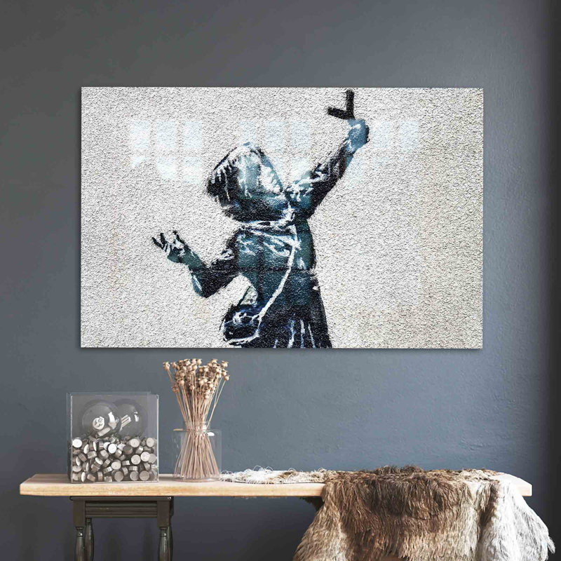 Art mural moderne en verre Silhouette Girl, H 47,2 po x l 70,9 po