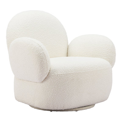 Chaise pivotante blanche