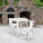 Duluth 30'' Round Metal Indoor-Outdoor Table Set with 2 Arm Chairs-24678687-24678678