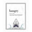 «Hangry Définition Shark Animal Dessin Word Design», art textuel-1498189494-1498189500