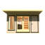 Shire Cali Home Office 12 Ft X 12 Ft With Side Shed