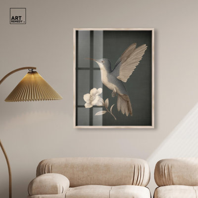 Art mural rétro style campagnard par Art Remedy, cadre blond, 30 x 36