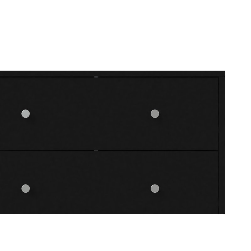 Clanton 28.50'' W 3 - Drawer Dresser, Black