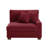 Milbrey Upholstered Red Corduroy Armchair with Pillow Back and Solid Wood Legs-289040732-289040734