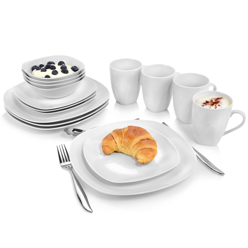 16-Piece Aloma Combination Service In Porcelain For 4 People