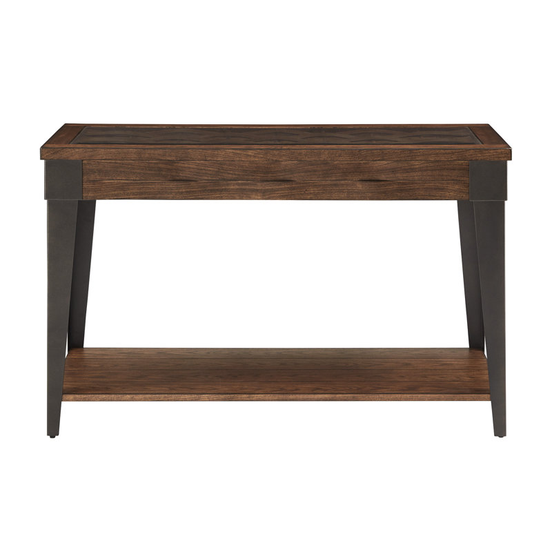 Reasor 47.6'' Glass Top Console Table